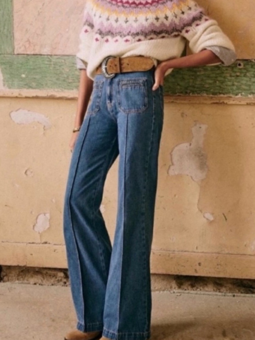 ✨Sezane Pantelon Augusto Trouser Jeans
